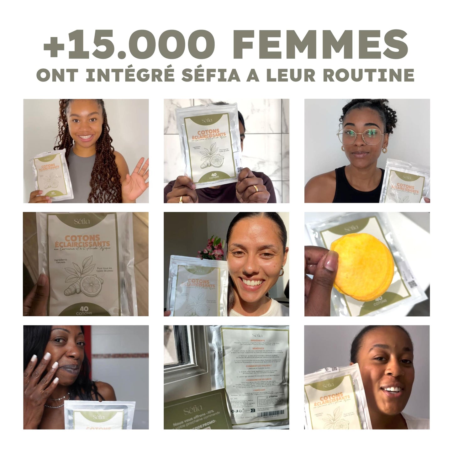 Boite de Cotons au Curcuma