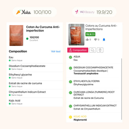 Cotons Nettoyants Curcuma & Vitamine C